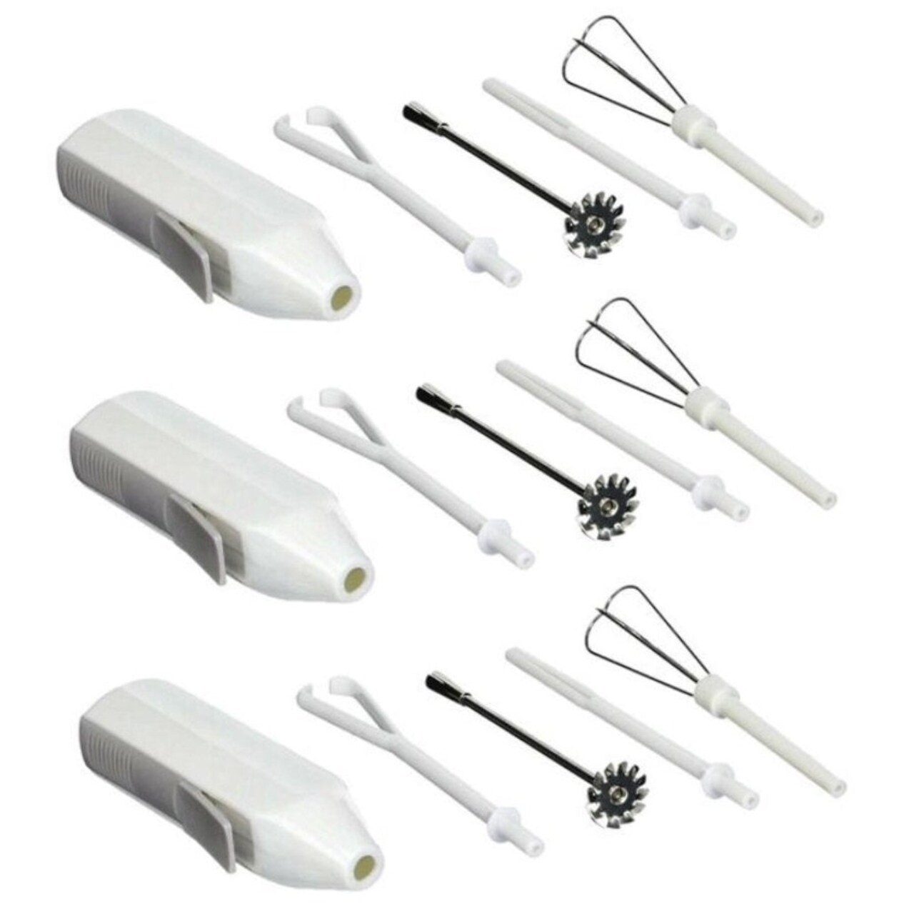 Norpro 5-Piece Deluxe Cordless Mini Mixer - Mixes, Whips, Stir, Blends, and Frother